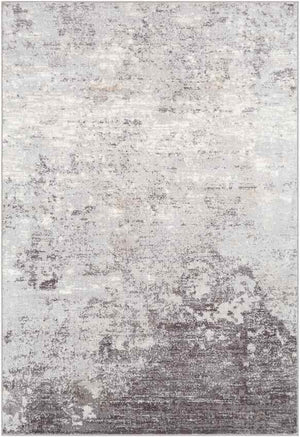 LE ROBERT Abstract Rug I Living Room, Bedroom, Hallway I Modern Marble Rug, Soft Luxurious Area Rug, Short Pile, Easy Care I Grey, White