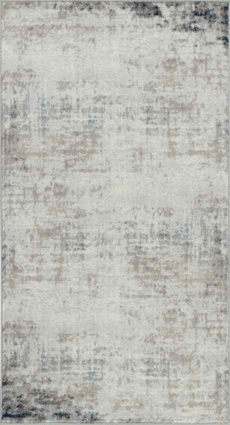 SHERBORNE Abstract Rug I Living Room, Bedroom, Hallway I Modern Marble Rug, Soft Area Rug, Short Pile, Easy Care I Ivory, Grey, Blue