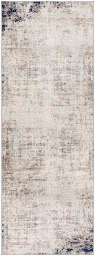 SHERBORNE Abstract Rug I Living Room, Bedroom, Hallway I Modern Marble Rug, Soft Area Rug, Short Pile, Easy Care I Ivory, Grey, Blue