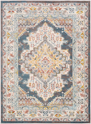 VAR Vintage Rug I Living Room, Bedroom, Dining I Traditional Oriental Boho Rug, Soft Luxurious Area Rug, Short Pile I Multicolour, Grey