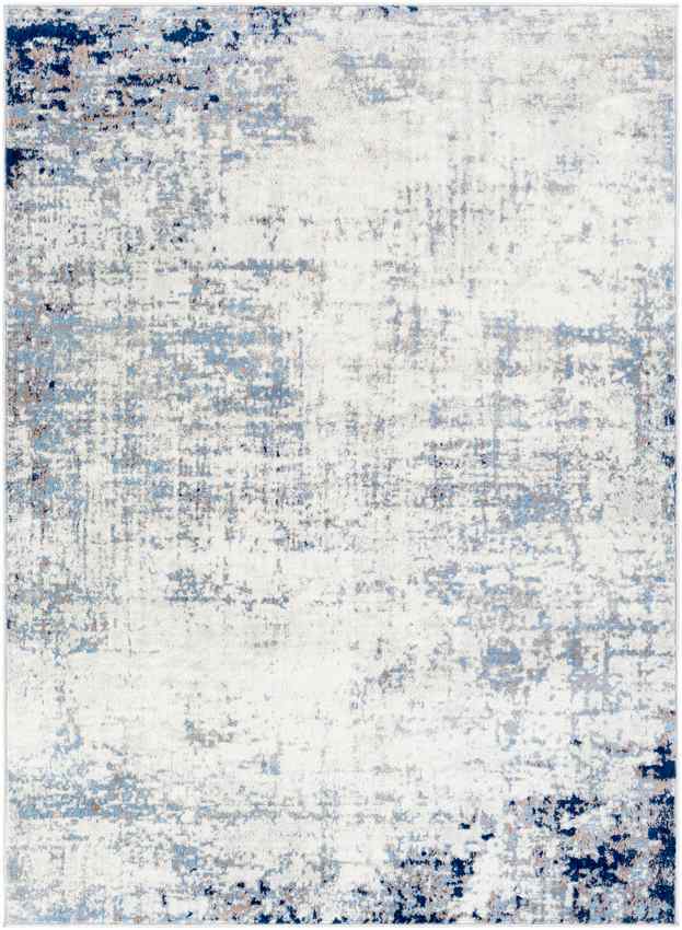 SHERBORNE Abstract Rug I Living Room, Bedroom, Dining I Modern Marble Rug, Soft Luxurious Area Rug, Short Pile, Easy Care I Grey, Blue