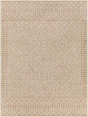 KIRKMAN In- & Outdoor Jute-Look Rug I Balcony, Terrace, Kitchen, Garden I Modern Boho Rug, UV Weather Stain Resistant I Beige, Tan