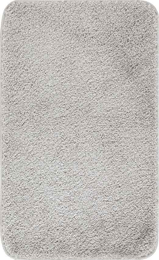 MEGGIN Machine Washable Non-Slip Light Grey Bathroom Rug