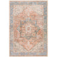 NORA Machine Washable Traditionnal Boho Brown Tan Ivory Area Rug