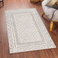 JULIAN Scandi Modern Boho Charcoal Light Beige Area Rug