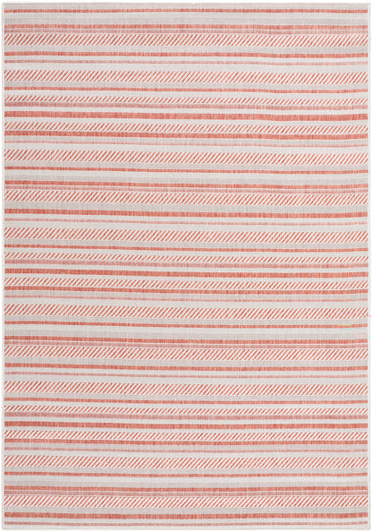 PAU In- & Outdoor Rug I Balcony, Terrace, Kitchen, Garden, Veranda, Patio I Modern Boho Rug, UV Weather Stain Resistant I Pink, Ivory