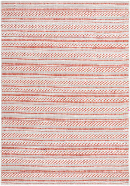 PAU In- & Outdoor Boho Coral Pink Rug