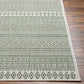 ANTIBES In- & Outdoor Rug I Balcony, Terrace, Kitchen, Garden, Patio I Modern Boho Rug, UV Weather Stain Resistant I Green, Ivory