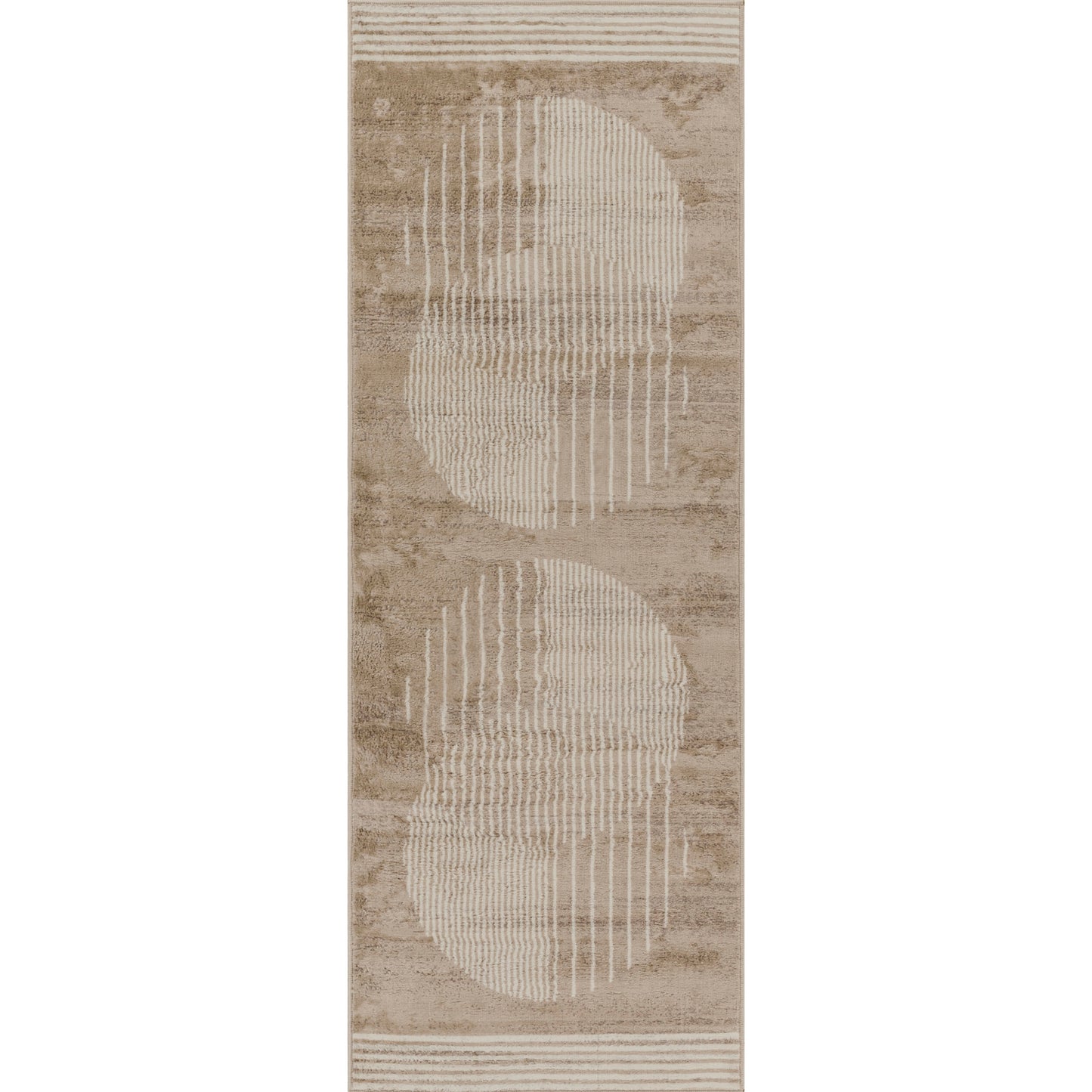 LAKIN Scandi Modern Boho Brown Area Rug