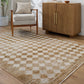 LUCERE Galey Alix x Surya Modern Scandi Boho Mustard Cream Area Rug