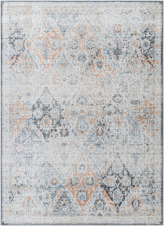 EMILLY Vintage Traditional Oriental Boho Amber Area Rug