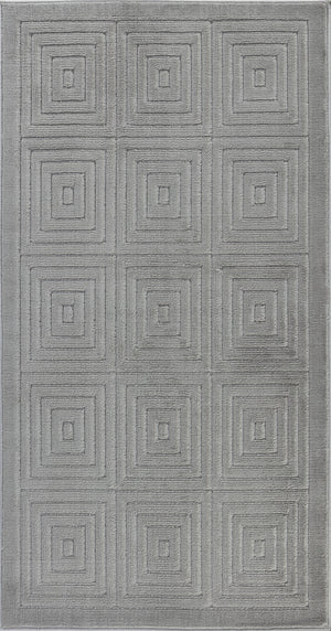 VEDA In- & Outdoor Scandi Modern Boho Grey Area Rug