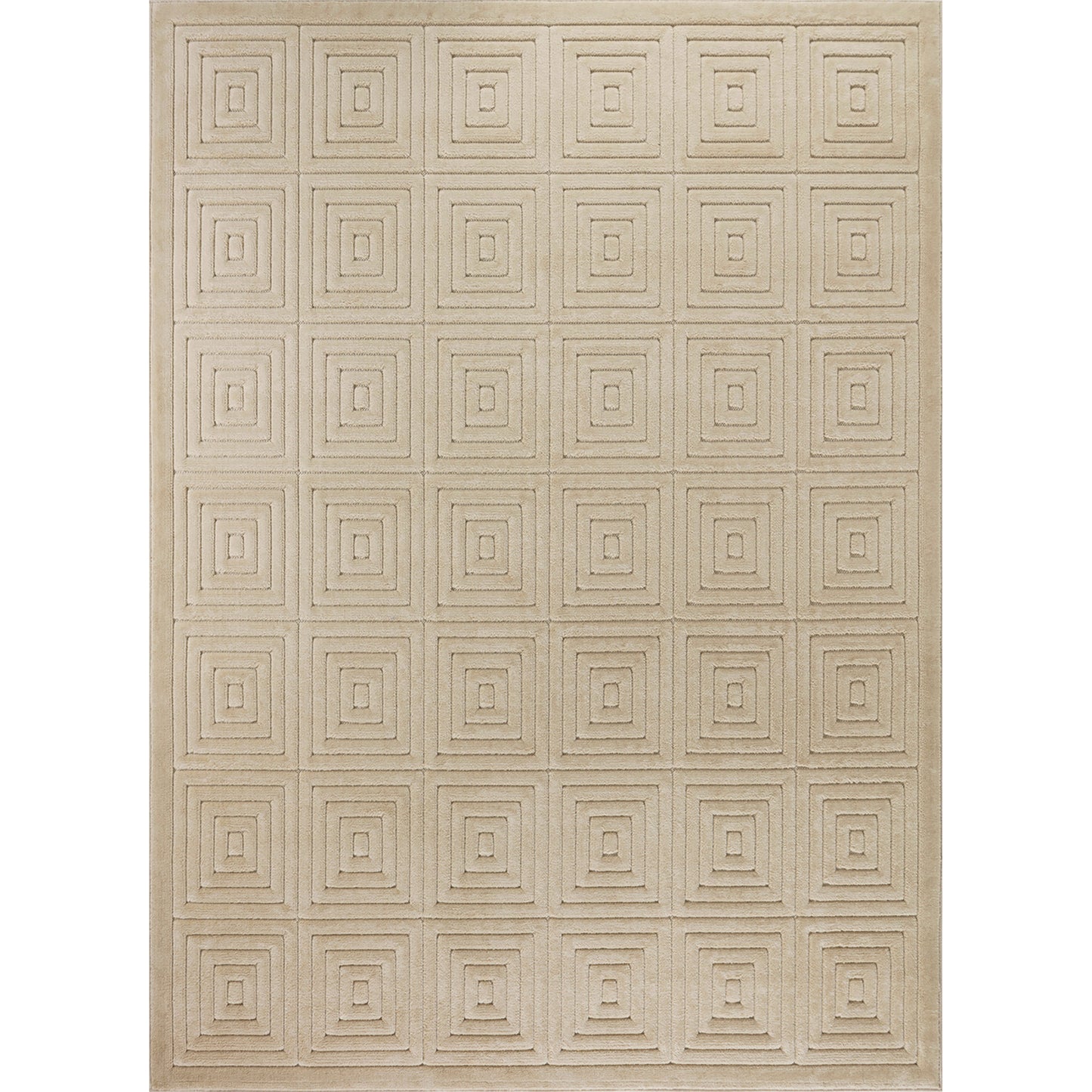 VEDA In- & Outdoor Scandi Modern Boho Beige Area Rug