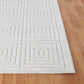 VEDA In- & Outdoor Scandi Modern Boho White Area Rug