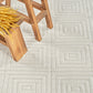 VEDA In- & Outdoor Scandi Modern Boho White Area Rug