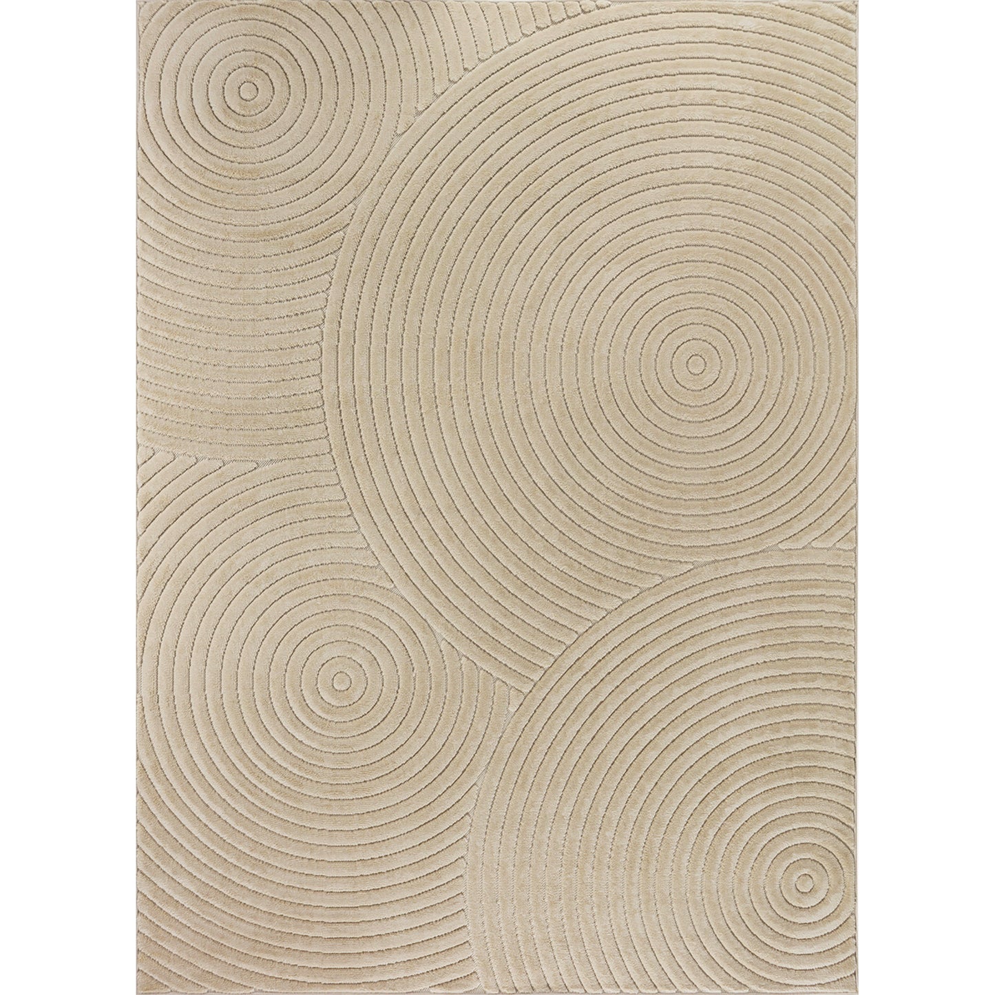 DOANLD In- & Outdoor Scandi Modern Boho Beige Area Rug