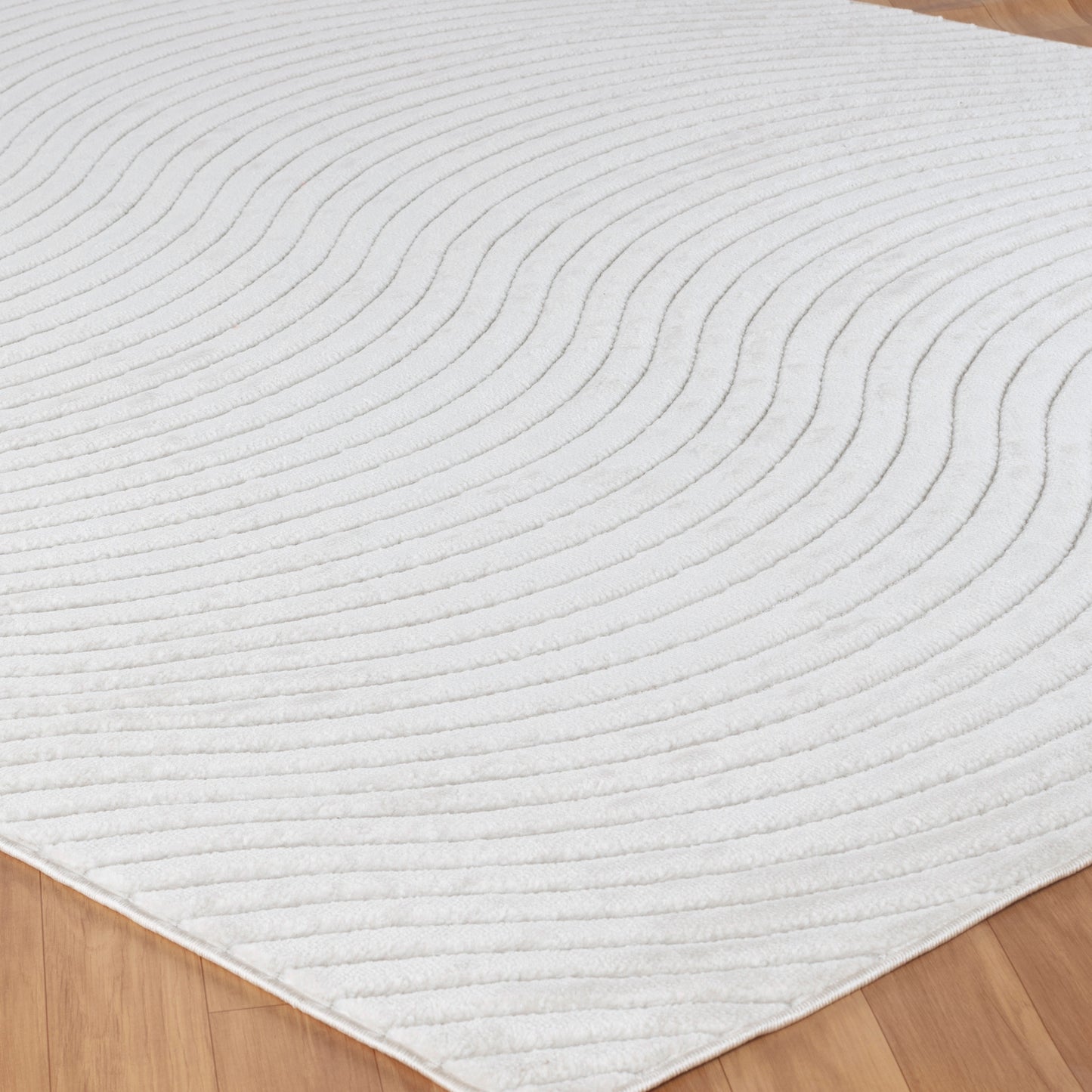 FEDRICK In- & Outdoor Scandi Modern Boho White Area Rug