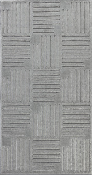 SHIAN In- & Outdoor Scandi Modern Boho Grey Area Rug