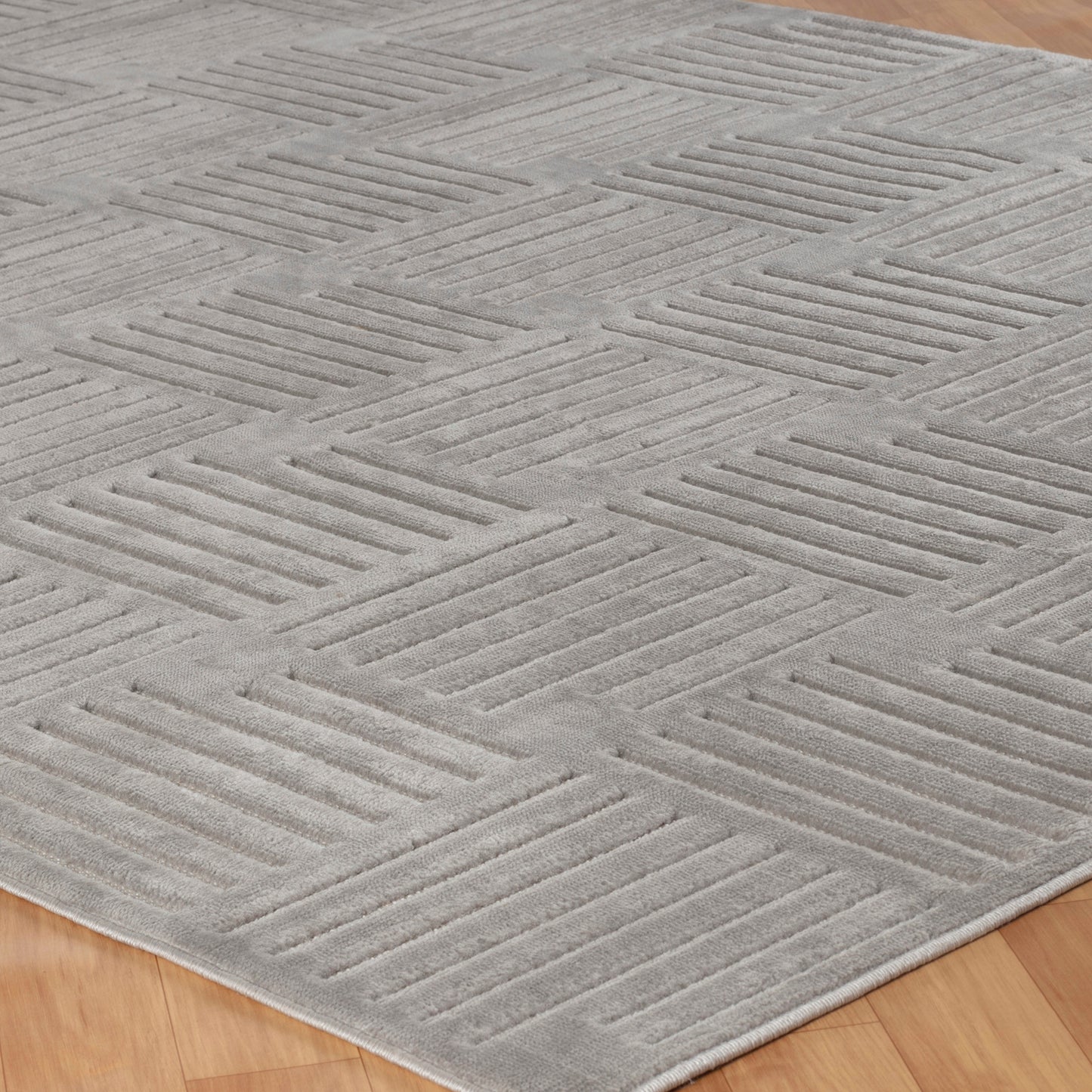 SHIAN In- & Outdoor Scandi Modern Boho Grey Area Rug