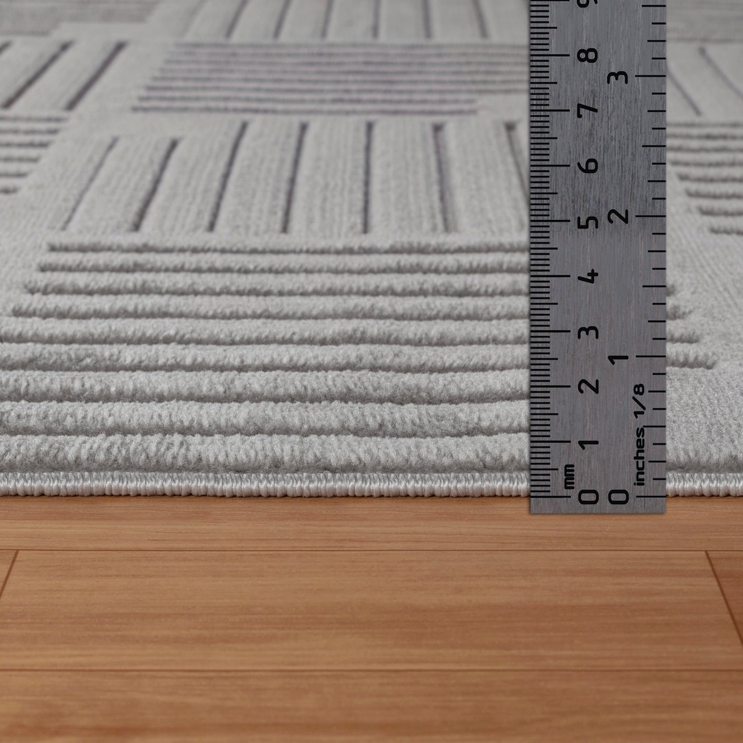 SHIAN In- & Outdoor Scandi Modern Boho Grey Area Rug