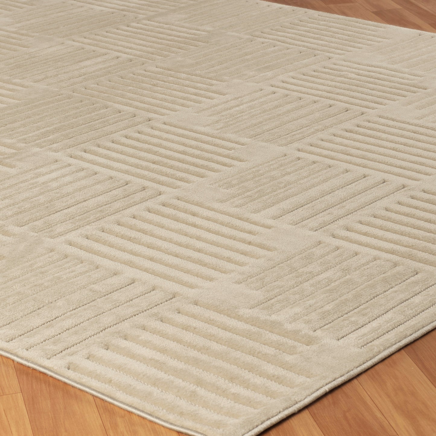 SHIAN In- & Outdoor Scandi Modern Boho Beige Area Rug