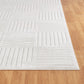 SHIAN In- & Outdoor Scandi Modern Boho White Area Rug