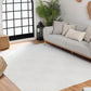 SHIAN In- & Outdoor Scandi Modern Boho White Area Rug