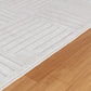 SHIAN In- & Outdoor Scandi Modern Boho White Area Rug