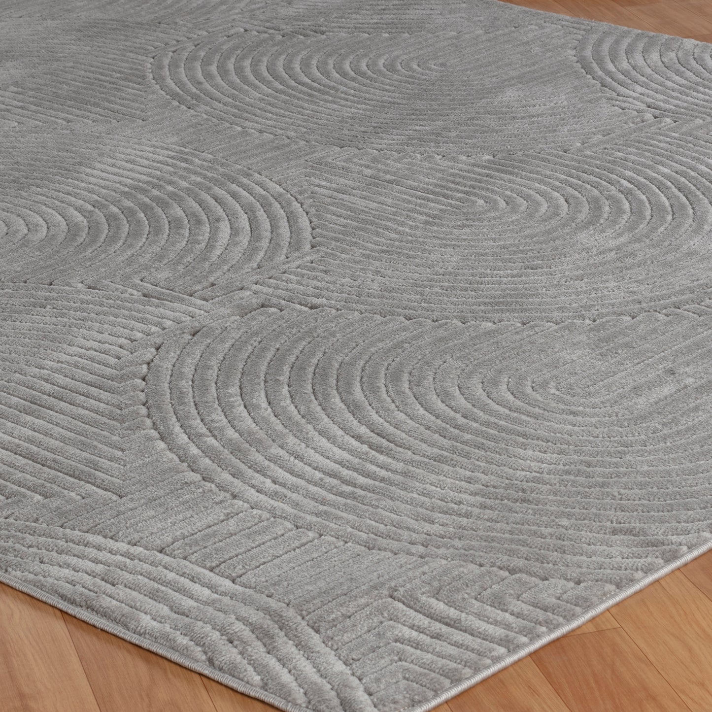 TIYA In- & Outdoor Scandi Modern Boho Grey Area Rug