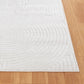 TIYA In- & Outdoor Scandi Modern Boho White Area Rug