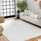 TIYA In- & Outdoor Scandi Modern Boho White Area Rug