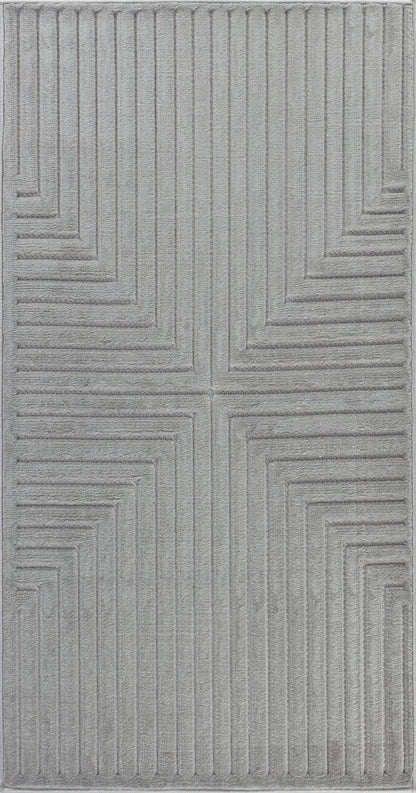 VALRIE In- & Outdoor Scandi Modern Boho Grey Area Rug