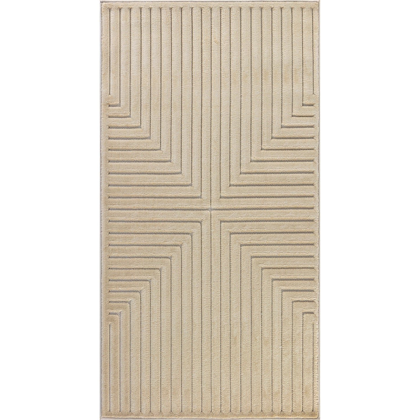 VALRIE In- & Outdoor Scandi Modern Boho Beige Area Rug