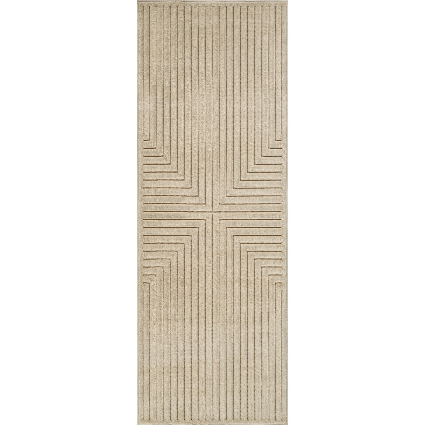 VALRIE In- & Outdoor Scandi Modern Boho Beige Area Rug