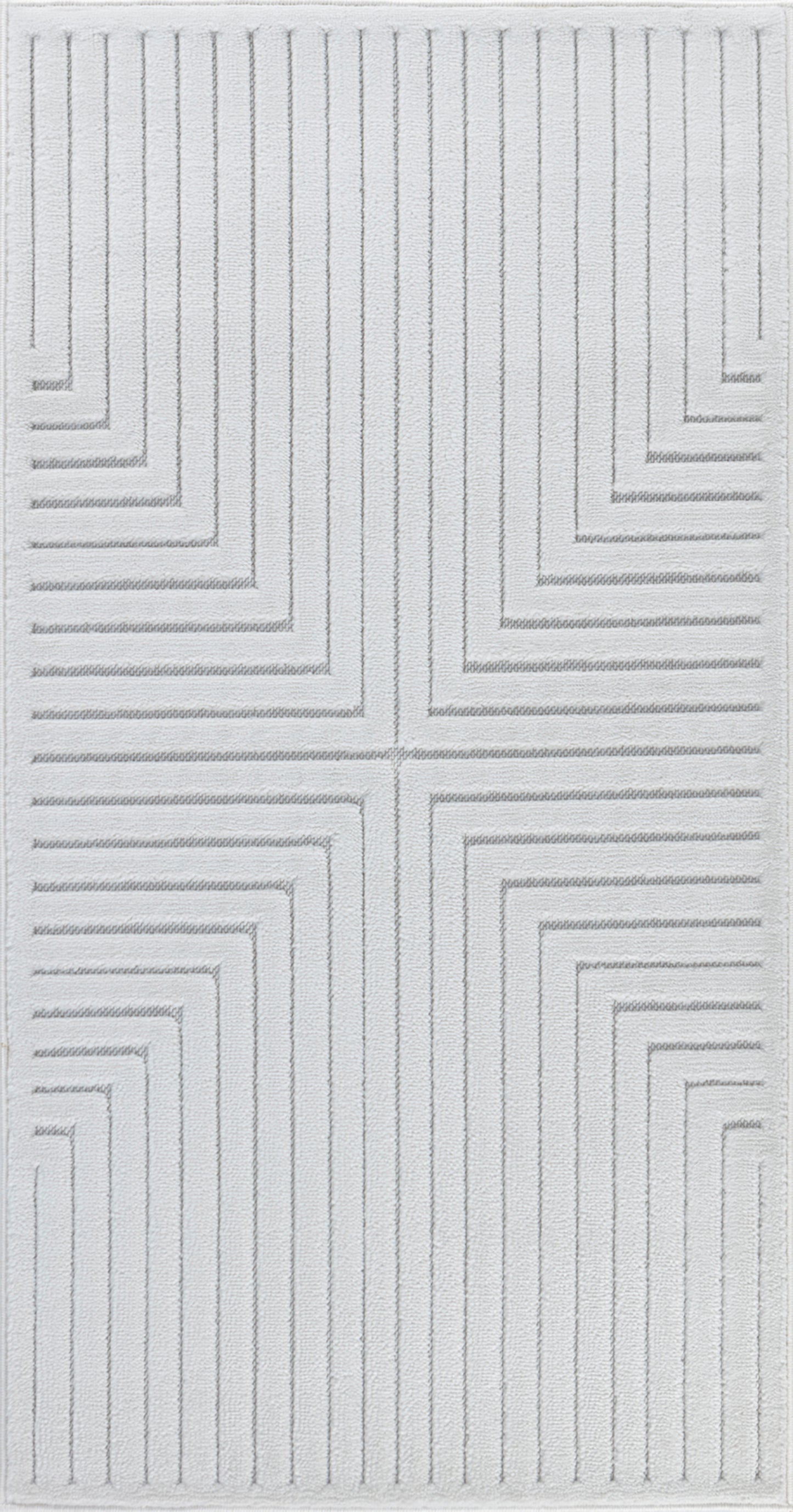 VALRIE In- & Outdoor Scandi Modern Boho White Area Rug