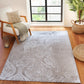 LISSETE Vintage Rug I Living Room, Bedroom, Dining I Traditional Oriental Boho Rug, Soft Area Rug, Short Pile, Easy Care I White, Grey