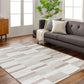 TRISH Scandi Rug I Living Room, Bedroom, Dining I Modern Boho Area Rug, Soft Luxurious Area Rug, Short Pile, Easy Care I Brown, Ivory