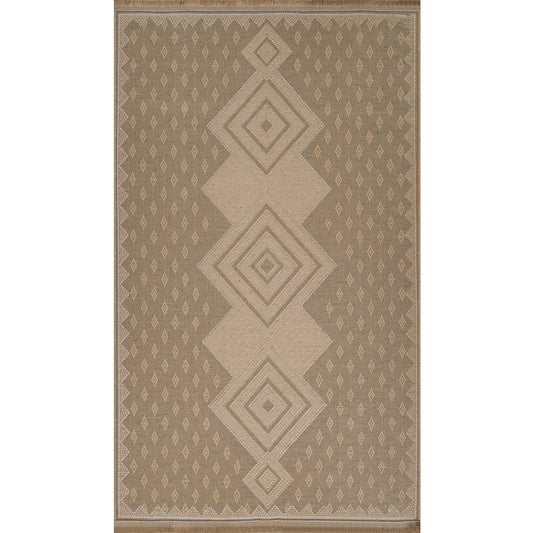 YURIKO Jute Rug I Living Rom, Bedroom, Hallway I Modern Machine Washable Boho Rug, Natural Fibers, Rustic Durable Rug I Beige, Ivory