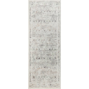 HYERES Vintage Rug I Living Room, Bedroom, Hallway I Traditional Oriental Boho Rug, Soft Area Rug, Short Pile, Easy Care I Ivory, Brown