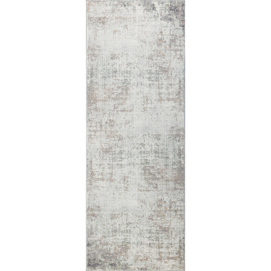 SHERBORNE Abstract Rug I Living Room, Bedroom, Hallway I Modern Marble Rug, Soft Area Rug, Short Pile, Easy Care I Ivory, Brown, Green