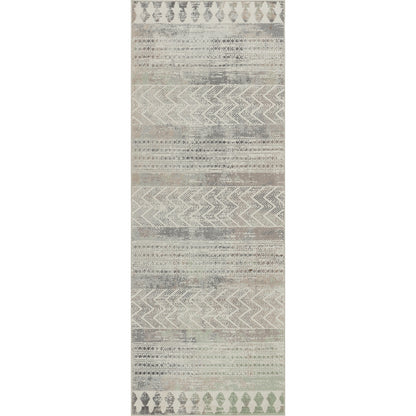 SHEPSHED Scandi Rug I Living Room, Bedroom, Hallway I Modern Durable Boho Area Rug, Soft Luxurious Rug, Short Pile I Grey, Brown, Ivory