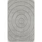 MALGUS 2-Piece Machine Washable Non-Slip Light Grey Bathroom Rug Set