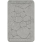 MALAK 2-Piece Machine Washable Non-Slip Light Grey Bathroom Rug Set