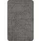 MALAK 2-Piece Machine Washable Non-Slip Dark Grey Bathroom Rug Set