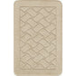 TIGRAN 2-Piece Machine Washable Non-Slip Light Beige Bathroom Rug Set