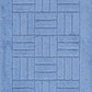 NYRISS 2-Piece Machine Washable Non-Slip Blue Bathroom Rug Set