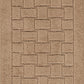 KALLOUS 2-Piece Machine Washable Non-Slip Brown Bathroom Rug Set