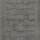 KALLOUS 2-Piece Machine Washable Non-Slip Dark Grey Bathroom Rug Set