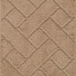 CALDOTH 2-Piece Machine Washable Non-Slip Brown Bathroom Rug Set