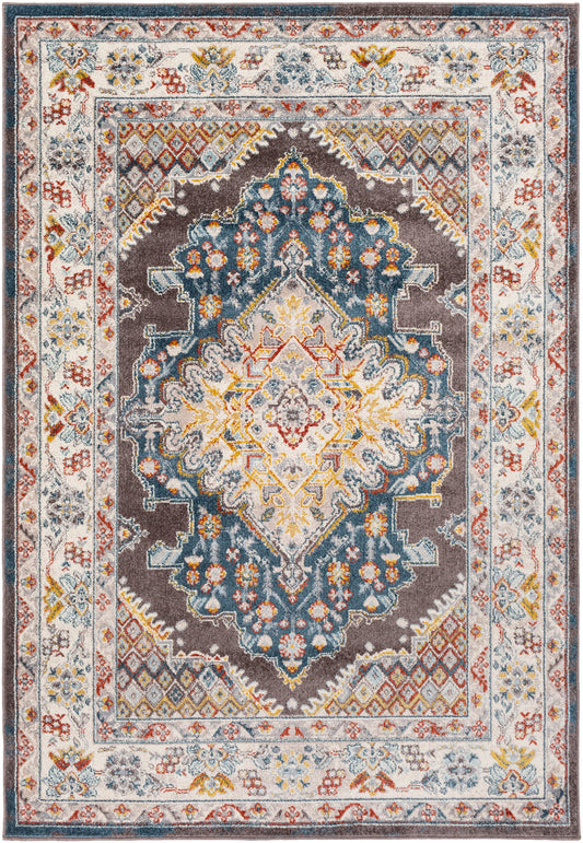 VAR Vintage Traditional Oriental Boho Teal Area Rug